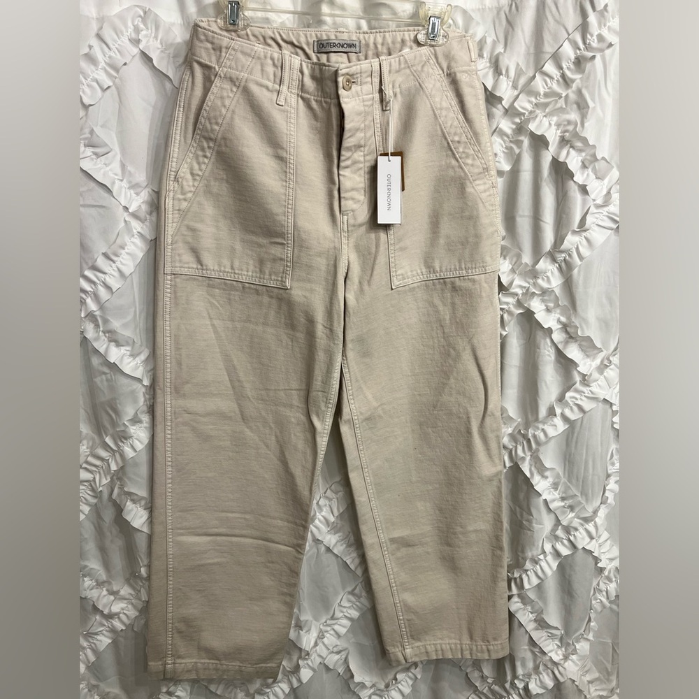 Outerknown Westbound Utility Pant in Oatmeal/Cream NWT - Picture 7 of 13
